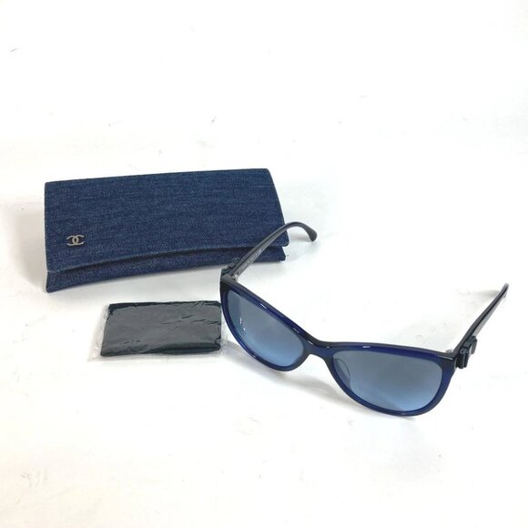 CHANEL 5281-Q CC CC Mark Ribon Ribbon glasses glasses eyewear sunglasses Pla... - Picture 10 of 14